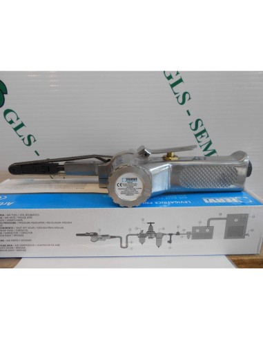 3 - Ponceuse pneumatique à bande 10x330mm ponçage air comprime fervi 0784