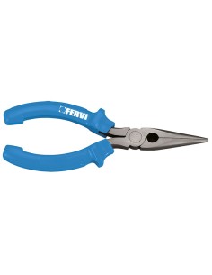 1 - Pince à bec long demi ronde 160 mm fervi 0812