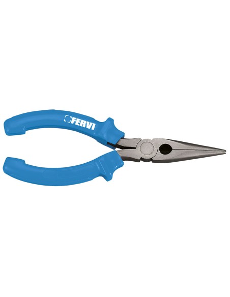 1 - Pince à bec long demi ronde 160 mm fervi 0812