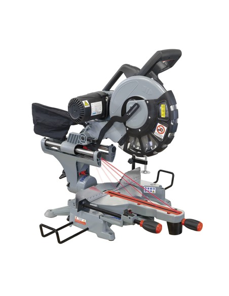 1 - Scie à onglets radiale 2000w ø305mm coupe bois fervi 0871