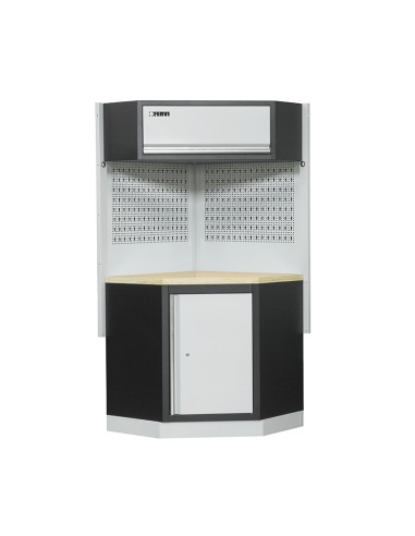 1 - Coin pour mobiliers atelier ensemble etabli râtelier armoire garage fervi a007f