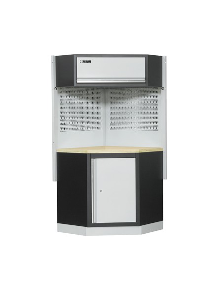 1 - Coin pour mobiliers atelier ensemble etabli râtelier armoire garage fervi a007f