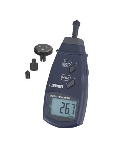 1 - Tachymetre lcd numérique à contact compte tour fervi c069
