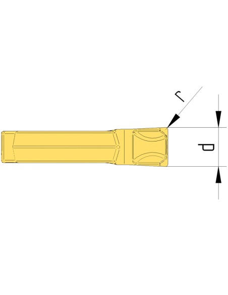 2 - Insert a couper 3 mm outil pour tour fervi gcmx3n134