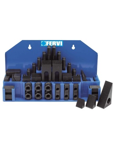 1 - kit de bridage à t 16 mm filetage m14 perceuse fraise fervi k001/16