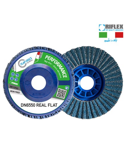 1 - Disque abrrasif a lamelle 115 mm zirconium grain 40 fervi dn6550.112