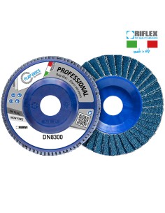 1 - Disque abrrasif a lamelle 180 mm zirconium grain 40 fervi dn8300.182