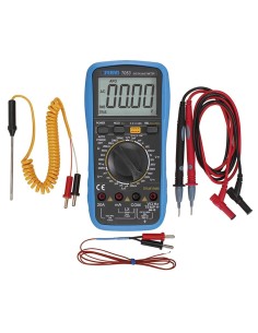 1 - Multimètre numérique écran lcd voltmètre ampèremètre testeur fervi t053