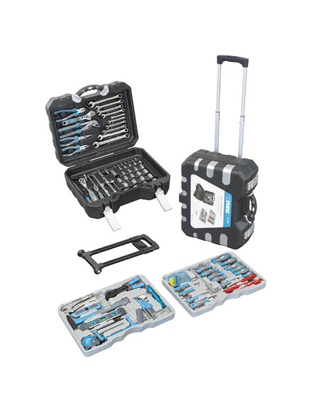 1 - Valise mallette malette avec outils 175 pcs de travail fervi 0165