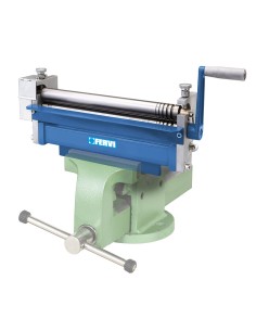 1 - Mini calandre plieuse à 3 rouleaux pour étau (étau non inclus) fervi 0235