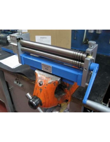 2 - Mini calandre plieuse à 3 rouleaux pour étau (étau non inclus) fervi 0235