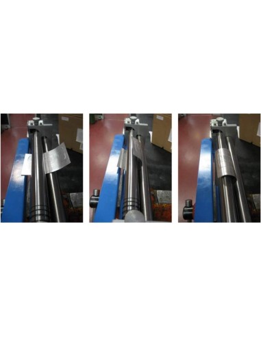 3 - Mini calandre plieuse à 3 rouleaux pour étau (étau non inclus) fervi 0235