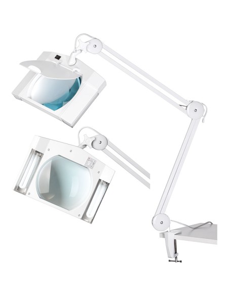 1 - 230V LAMPE LOUPE FLEXIBLE BUREAU TABLE TRAVAIL ATELIER LABORATOIRE FERVI 0516