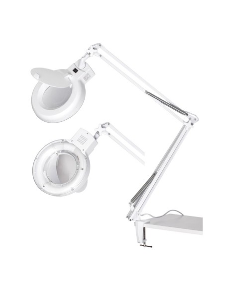 1 - 230V LAMPE LOUPE FLEXIBLE BUREAU TABLE TRAVAIL ATELIER LABORATOIRE FERVI 0530