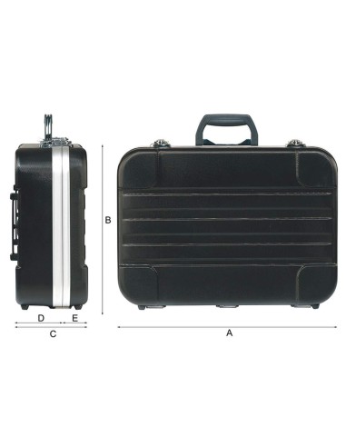 2 - Valise mallette outils en abs de travail fervi 0682