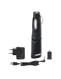 1 - 230V LAMPE À LED RECHARGEABLE MAGNETIQUE TORCHE PORTABLE FERVI 0889