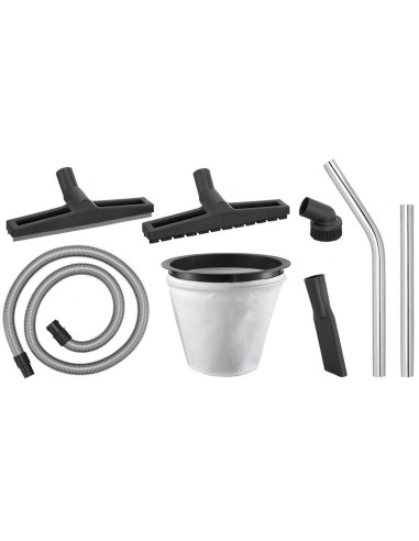 2 - Aspirateur industriel sec humide avec accessoires 80l 3 moteurs fervi a040/803