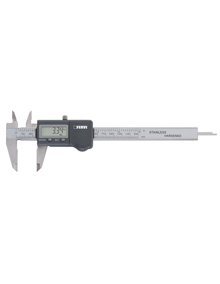 1 - Calibre électronique numérique acier inox 2 fonctions 0-150 mm fervi c031/150