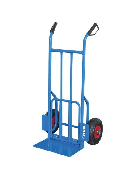 2 - Chariot multifonction pour le transport a main garage jardin fervi c189