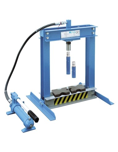 1 - Presse hydraulique de banc avec piston mobile 4 tonnes fervi p001/04