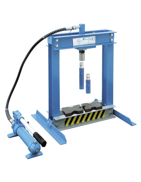 1 - Presse hydraulique de banc avec piston mobile 4 tonnes fervi p001/04