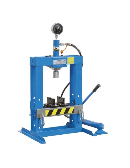 1 - Presse hydraulique de banc avec piston mobile 10 tonnes fervi p001/10