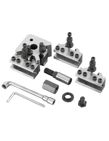 1 - Tourelle porte-outils changement rapide pour tour fervi t00a1