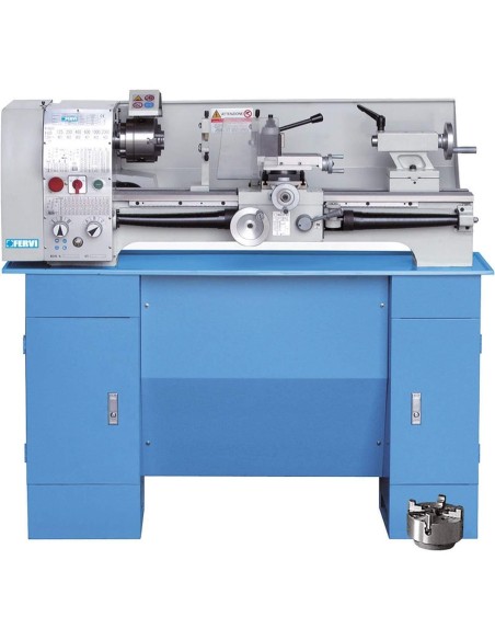 1 - Tour à métaux d'étabil avec banc fervi t660