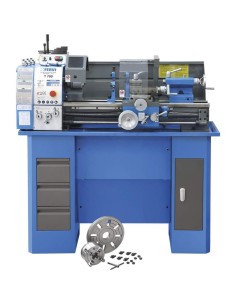 1 - Tour à métaux d'étabil avec banc fervi t700