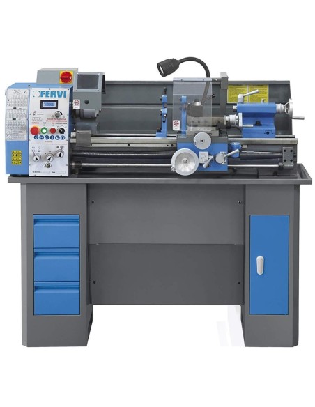 1 - 230 V TOUR À MÉTAUX D'ÉTABIL AVEC BANC FERVI T900I