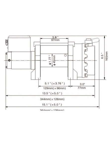 2 - Treuil palan electrique levage a cable 12v fervi 0630/2200