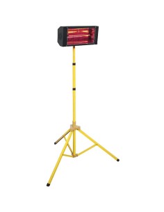 1 - Chauffage electrique infrarouge 1300w avec trépied ip20 fervi r609a