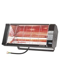 1 - Chauffage electrique infrarouge avec support montage mural ip20 2000w fervi r610