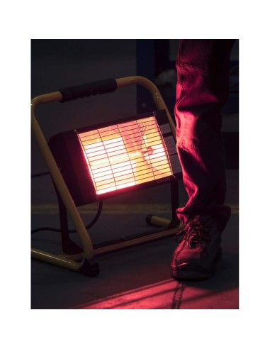 2 - Chauffage electrique infrarouge avec support 2000w fervi r610b