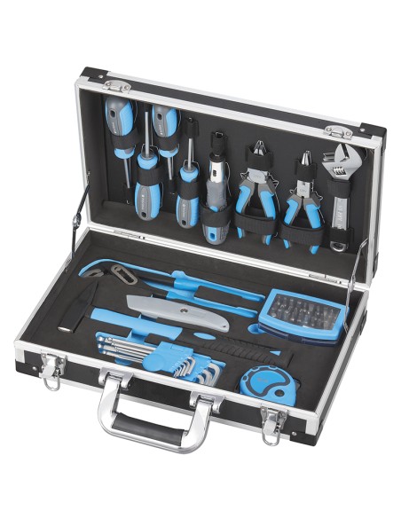 1 - Valise mallette malette avec outils 54 pcs de travail fervi 0434