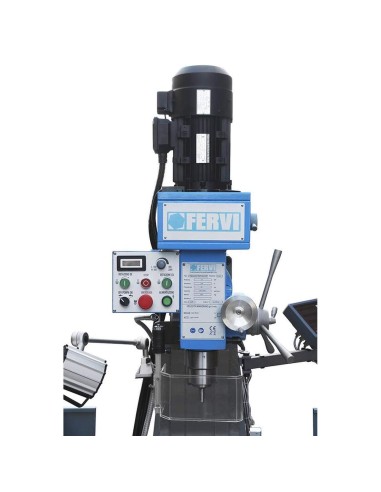 2 - Fraiseuse vertical avec inverter pour métal 400v 2,2kw fervi f050i
