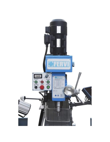 2 - Fraiseuse vertical avec inverter pour métal 400v 2,2kw fervi f050i