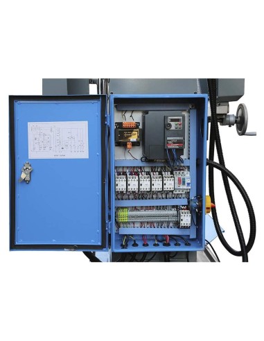 5 - Fraiseuse vertical avec inverter pour métal 400v 2,2kw fervi f050i