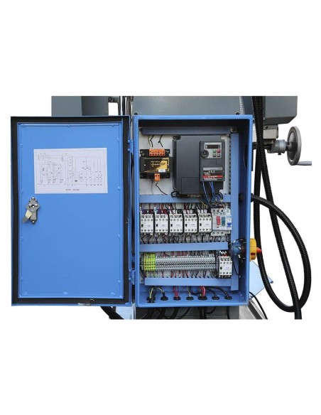 5 - Fraiseuse vertical avec inverter pour métal 400v 2,2kw fervi f050i