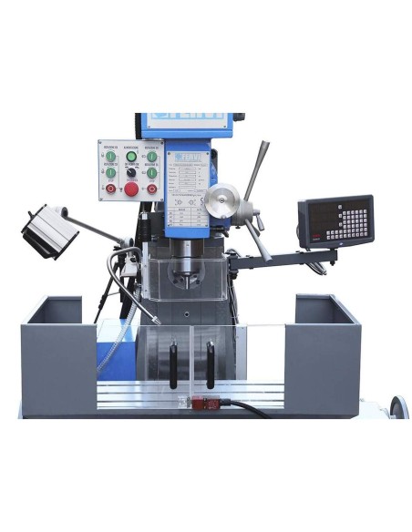 4 - Fraiseuse vertical universel tête rapide pour métal 400v 1,5kw fervi f050u