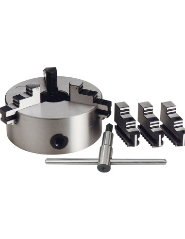 3 - Mandrin mors concentriques pour tour metaux tournage žÿ125 fervi m049/125