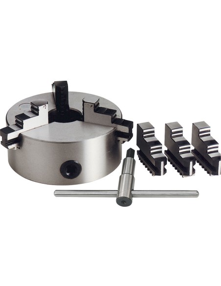 3 - Mandrin mors concentriques pour tour metaux tournage žÿ125 fervi m049/125