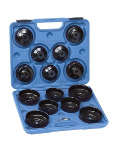 1 - Jeu de 15 cles pour filtre a huile 3/8 Fervi 0018/15