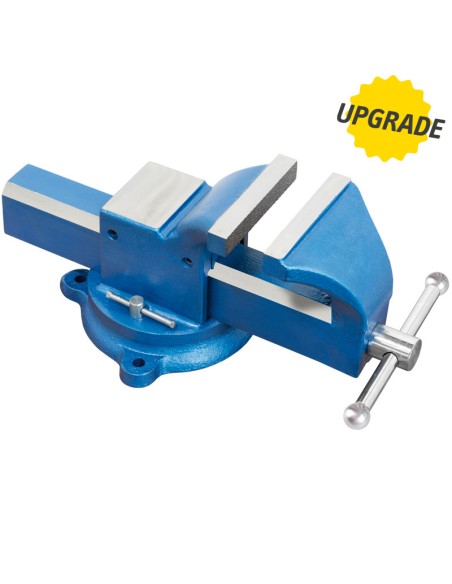 1 - Etau d'etabli pivotant en acier de 125 mm Fervi 0036/125g