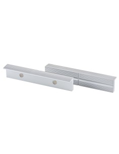 1 - Paire de mors magnetiques en aluminium pour etaux de 150 mm Fervi 0042/150