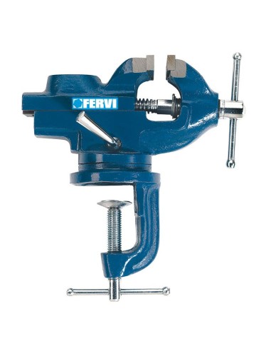 1 - Etau pivotant avec pince de 60 mm Fervi 0146/60
