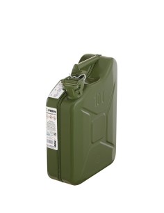 1 - Bidon metallique vert de 10 litres homologue essence et carburant Fervi 0189/10c
