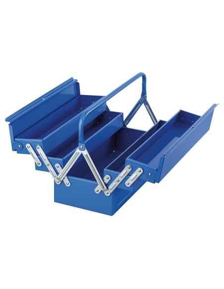 2 - Coffre a outils en acier a 5 compartiments 450 mm Fervi 0323/45