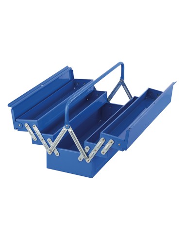 2 - Coffre a outils en acier 5 compartiments 550 mm Fervi 0323/55