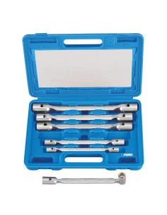 1 - Jeu de cles a douille double 8x9 - 18x19 Fervi 0340s